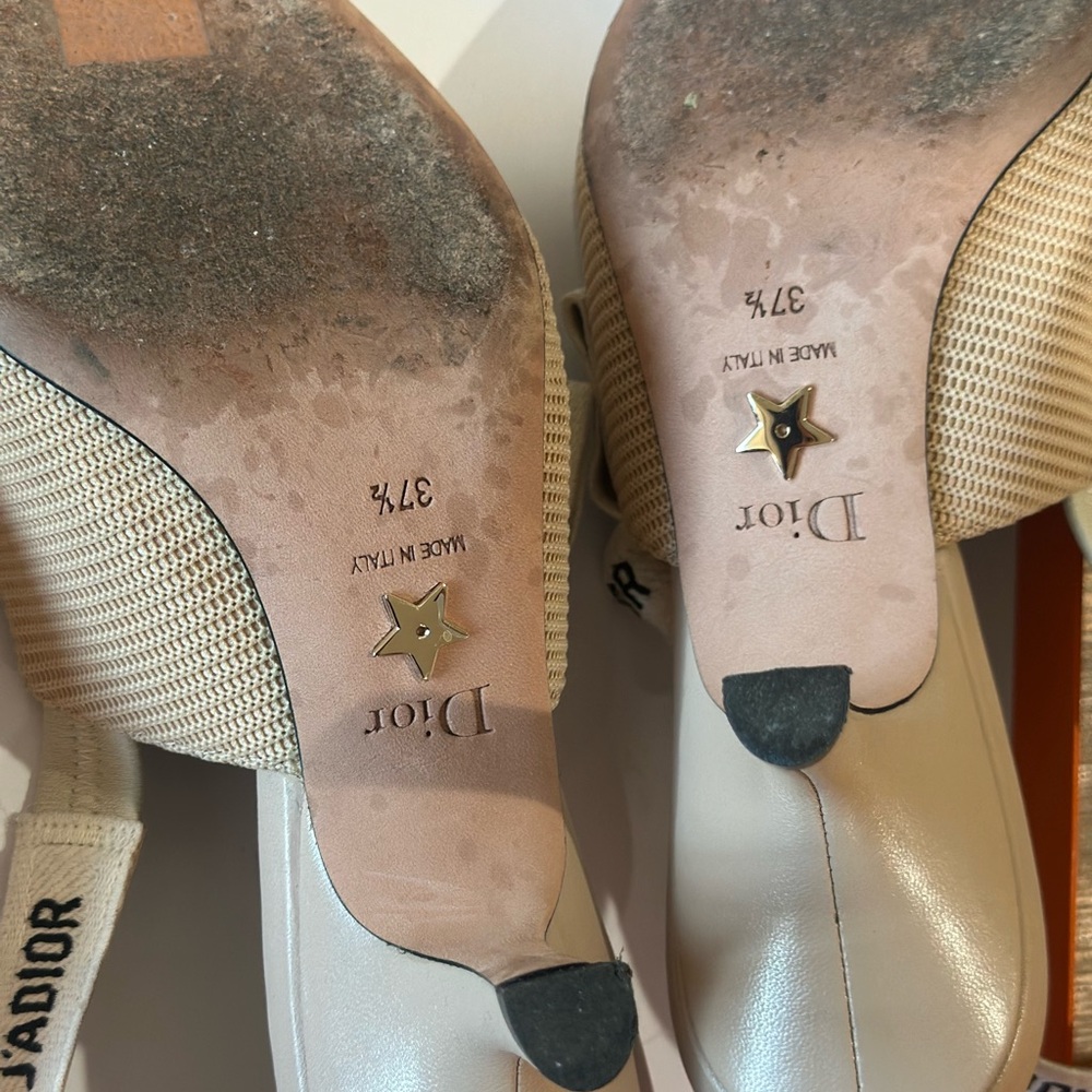 Dior Beige J'Adior Slingback Pumps - Picture 4 of 6